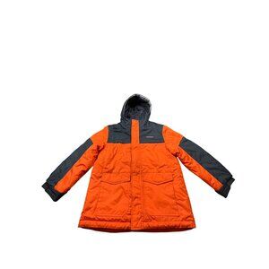 Xersion Boys Large Winning Orange G54125 Hooded Winter Coat  Outerwear